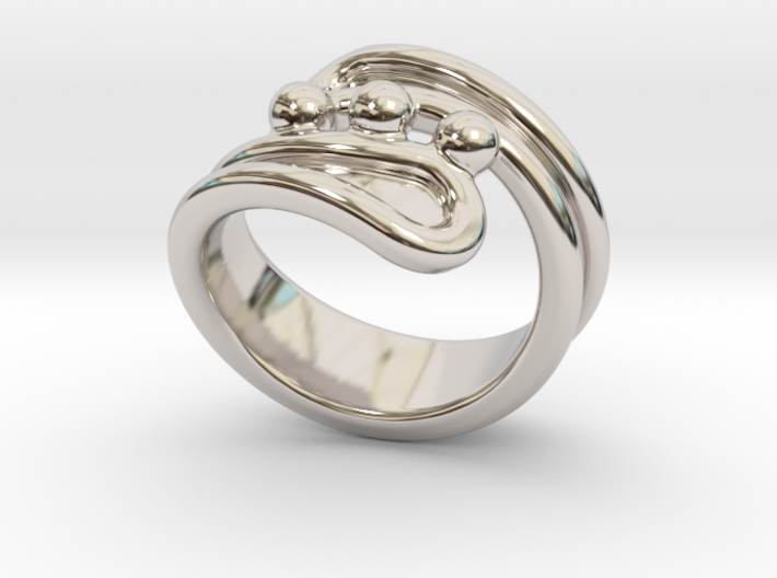 Threebubblesring 20 - Italian Size 20 3d printed