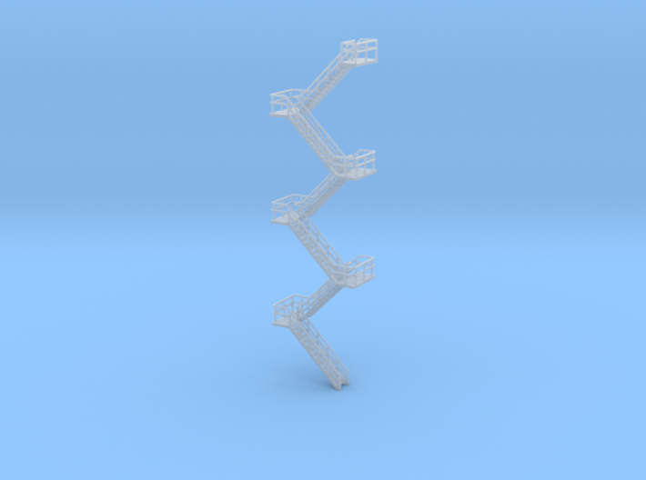 N Scale Staircase H119.2mm 3d printed