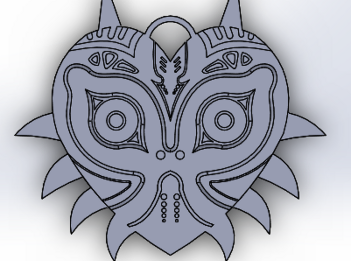 Majora's Mask Pendant (Single Side) 3d printed