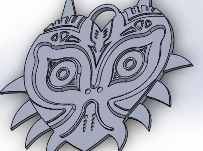 Majora's Mask Pendant (Single Side) 3d printed 