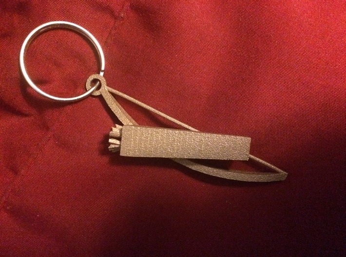 Bow and Quiver Charm  3d printed back