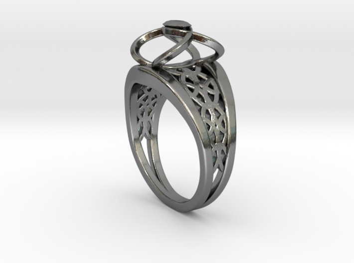 3-2 Enneper Curve Twin Ring 3d printed 3-2 Enneper Curve Twin Ring