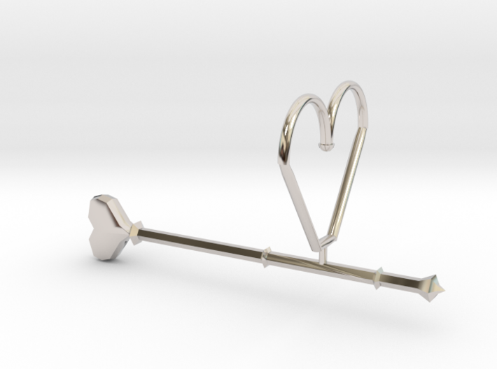 Old Heart Wand Keychain/necklace Attachment 3d printed