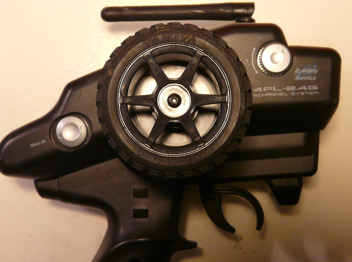 Futaba 4PL Steering Wheel Adapter - 12mm Hex 3d printed 