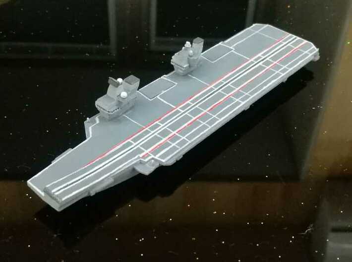 Queen Elizabeth-class aircraft carrier, 1/1800 3d printed Painted Sample