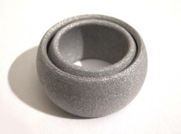 Ring'n'Roll 3d printed Alumide (flat)