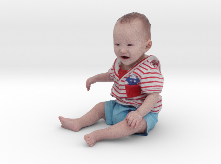Scanned 7 month old Baby boy_6CM High 3d printed