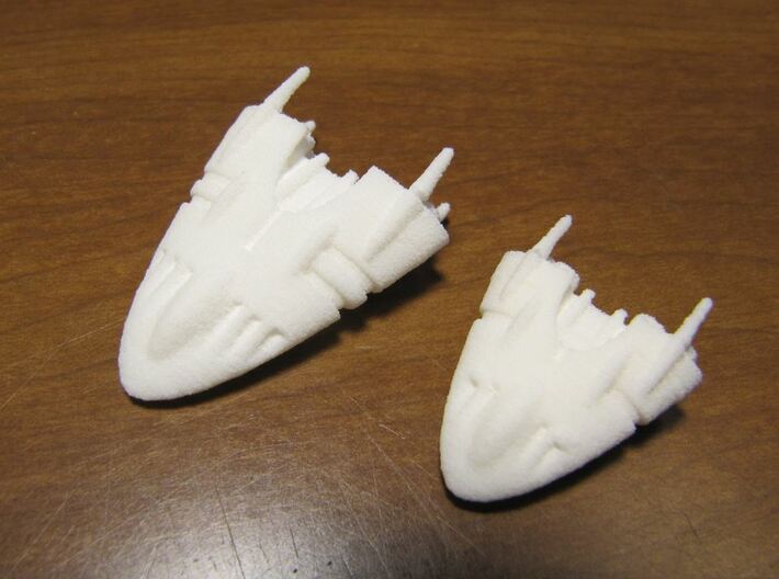 Slipstream I-A 3d printed 1-aA and 2-A in WSF for comparison , but optimized for WSFP.