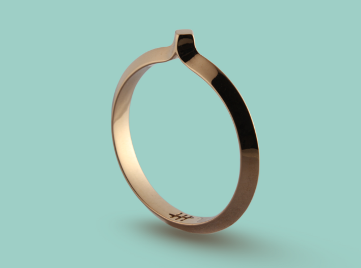 Shapesweeper Rectangular Basic Ring 3d printed