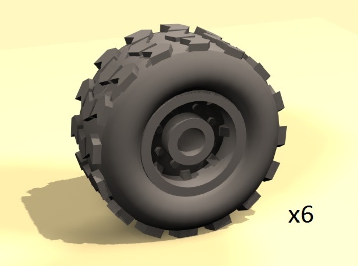 20mm diameter wheels 3d printed