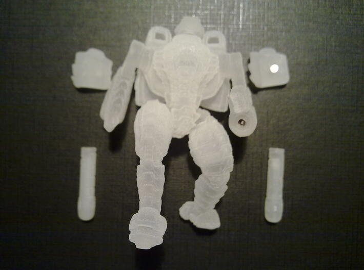 Mech suit with twin weapons. (7) 3d printed Magnets