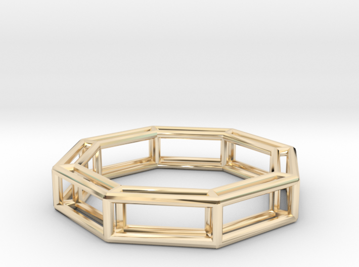 wireframe ring 3d printed