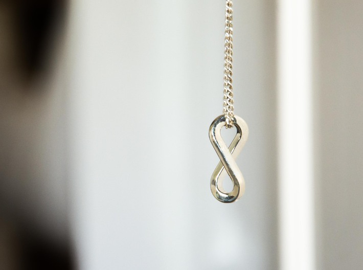 infinity-moebius pendant 3d printed