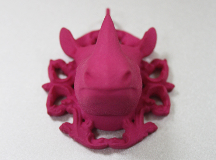 Rhino pendant 3d printed 