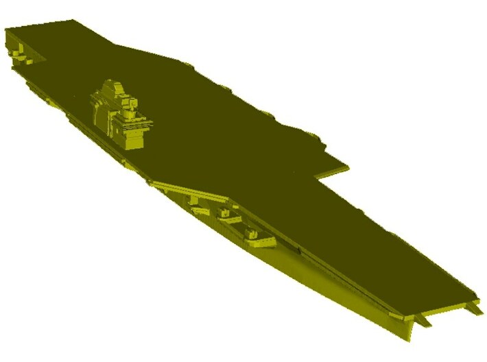 1/3000 scale USS Forrestal CV-59 aircraft carrier 3d printed