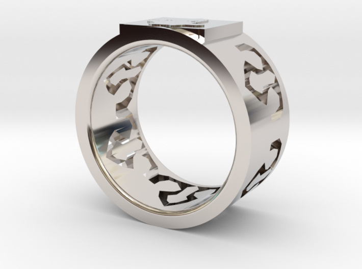 Crystal ring 3d printed