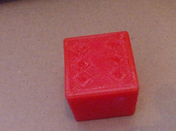 6 numbered dice  3d printed 