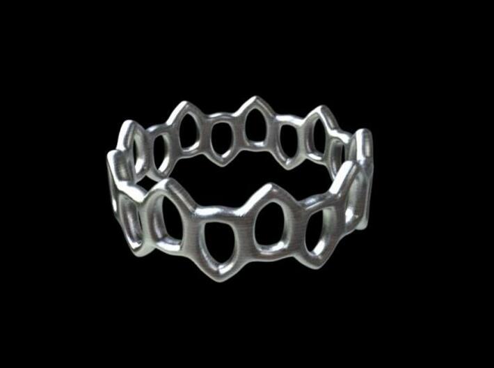 Offset Links ring 3d printed Render