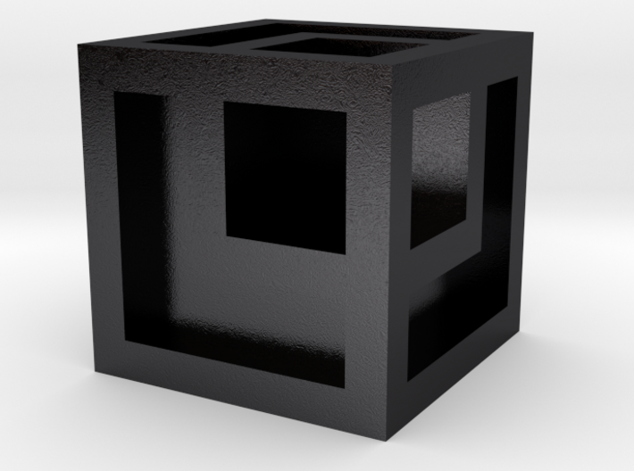Cube with edges 3d printed 