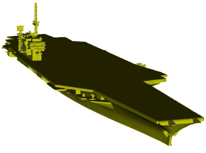 1/1800 scale USS Kitty Hawk CV-63 aircraft carrier 3d printed