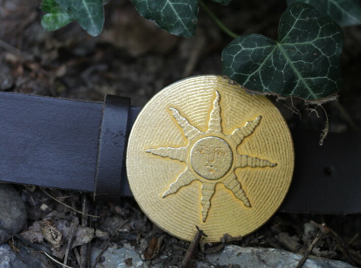 Sunlight Belt Buckle 3d printed