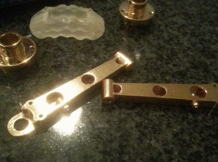 Lower Control Arm Assembly - Right 3d printed LCAs in brass