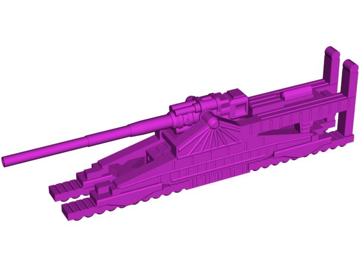 Schwerer Gustav 800mm Railroad Gun Modelo 3D - TurboSquid 1204286