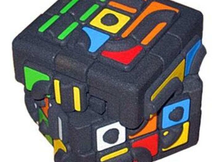 Get Stuck Cube 3d printed Turning like a Rubik's Cube