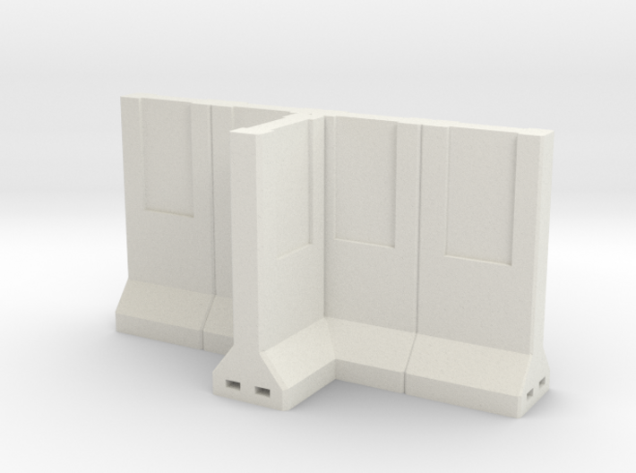 Concrete Retaining Wall - T Configuration 3d printed
