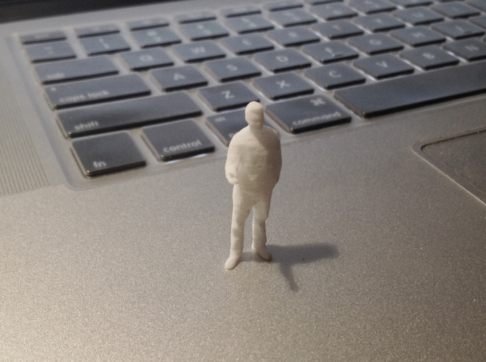 Architectural Man - 1:50 - Presenting  3d printed White Strong & Flexible 