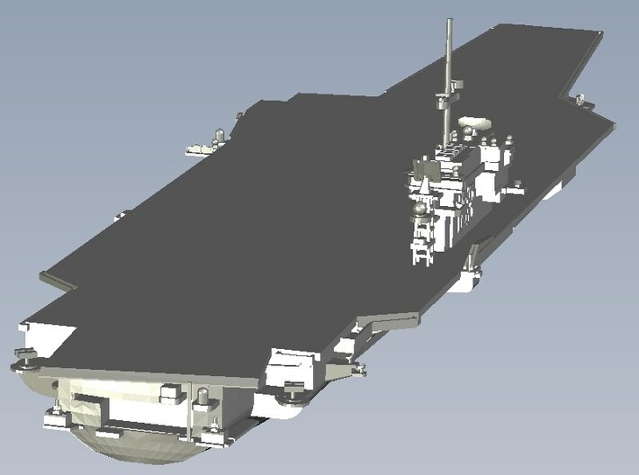 1/1800 scale USS Kitty Hawk CV-63 aircraft carrier 3d printed 