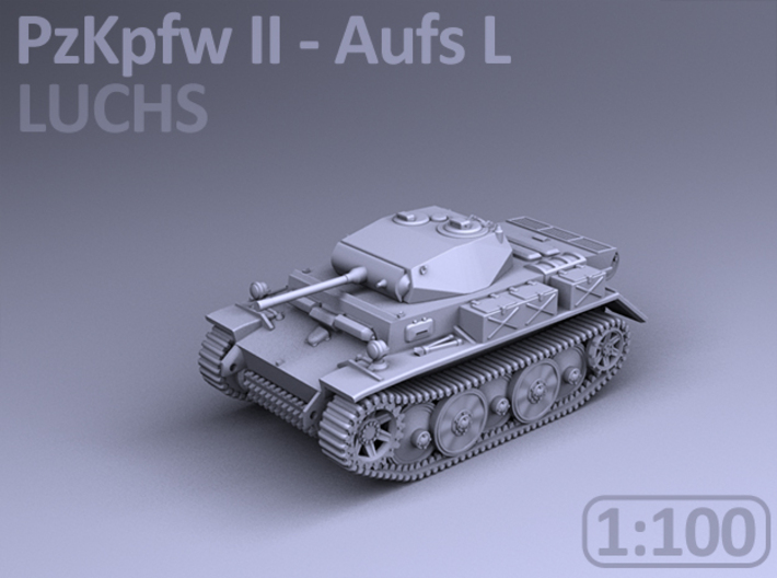 PzKpfw II ausf L - LUCHS (1:100) 3d printed