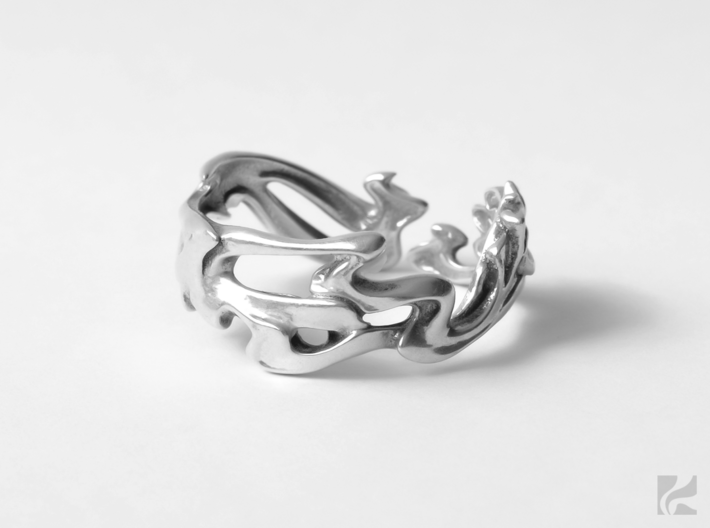 Calla Lilies Ring 3d printed 