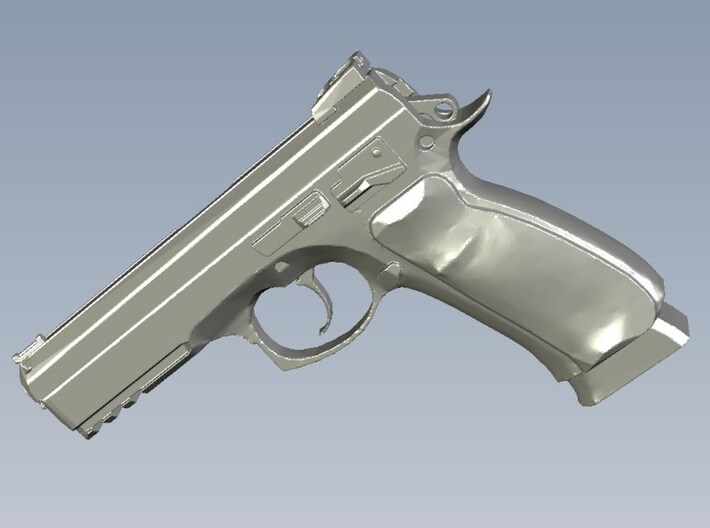 1/15 scale Ceska Zbrojovka CZ-75 pistol x 1 3d printed 