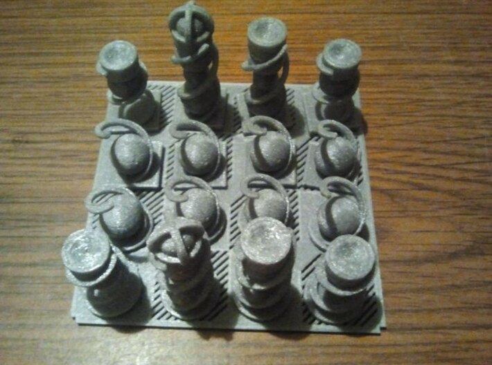 MiniChess Castle 3d printed MiniChess set