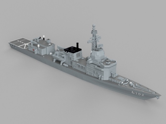 1/1250 Experimental Ship JS Asuka 3d printed Computer software render.The actual model is not full color.