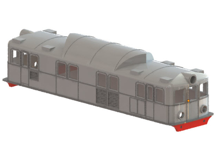 Swedish SJ electric locomotive type Pa - N-scale 3d printed CAD-model