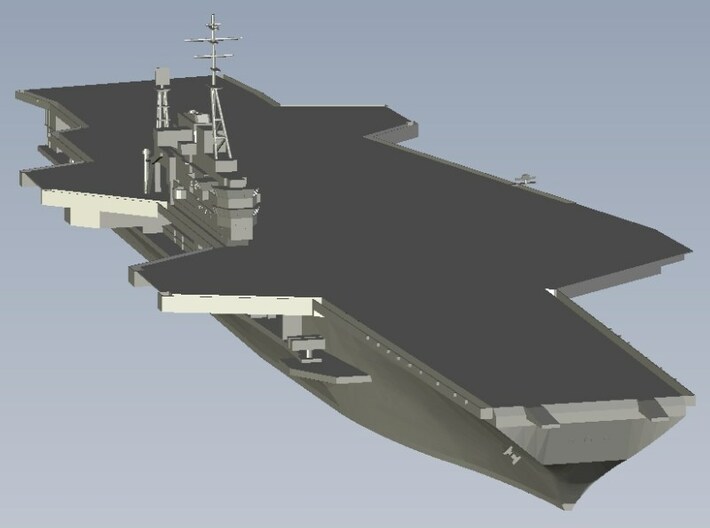 1/1800 scale USS Midway CV-41 aircraft carrier x 3 3d printed 