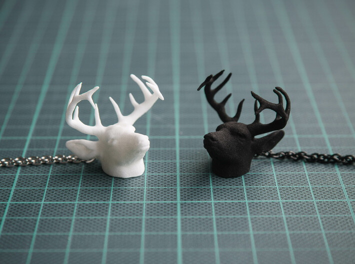 Deer Head Pendant 3d printed Strong & Flexible