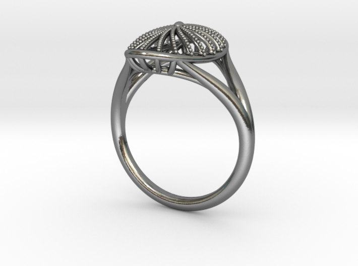 Oval Fashion Ring 3d printed