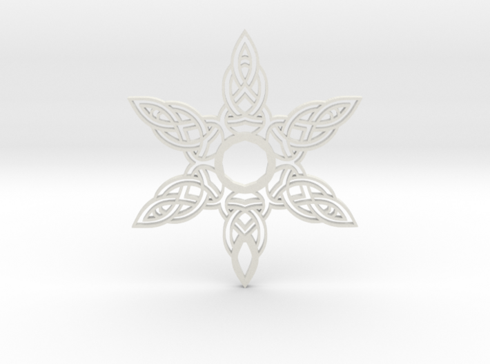 Celtic Knot Abstract Amulet Form 3d printed 