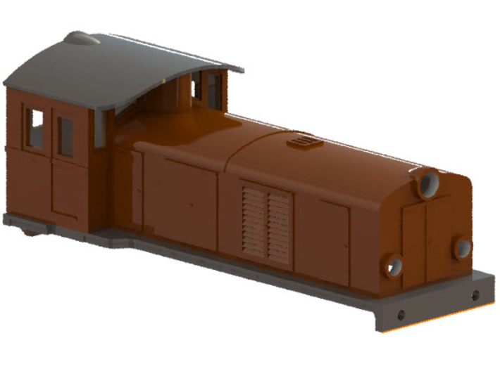 Swedish SJ electric locomotive type Ua - N-scale 3d printed CAD-model