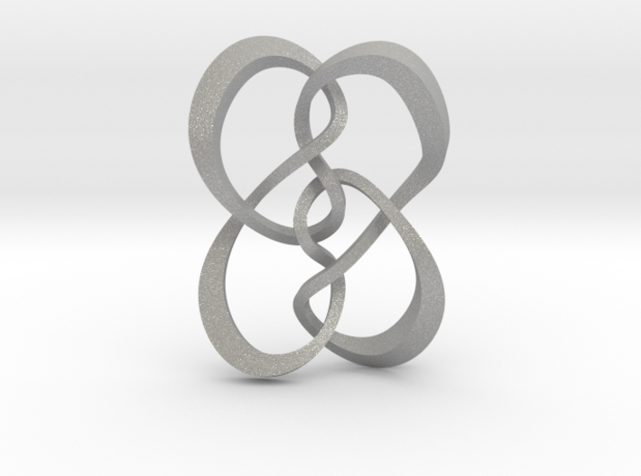 Symmetrical knot (Square) 3d printed