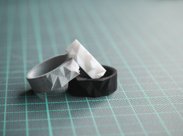 Triangulated Ring - 17mm 3d printed 