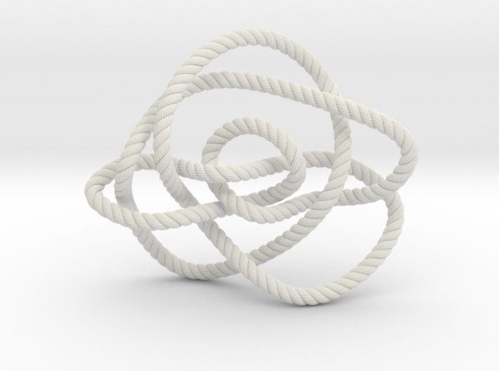 Ochiai unknot (Rope with detail) 3d printed