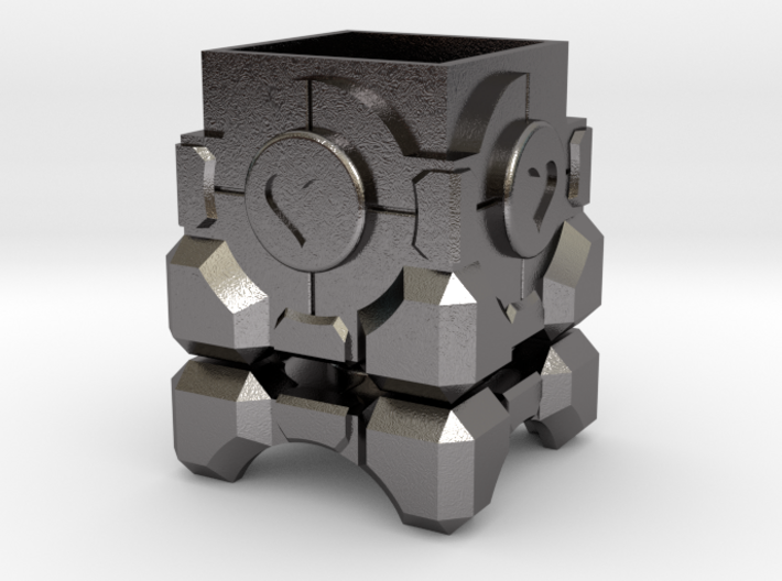 Portal Companion Cube Ring Box 3d printed