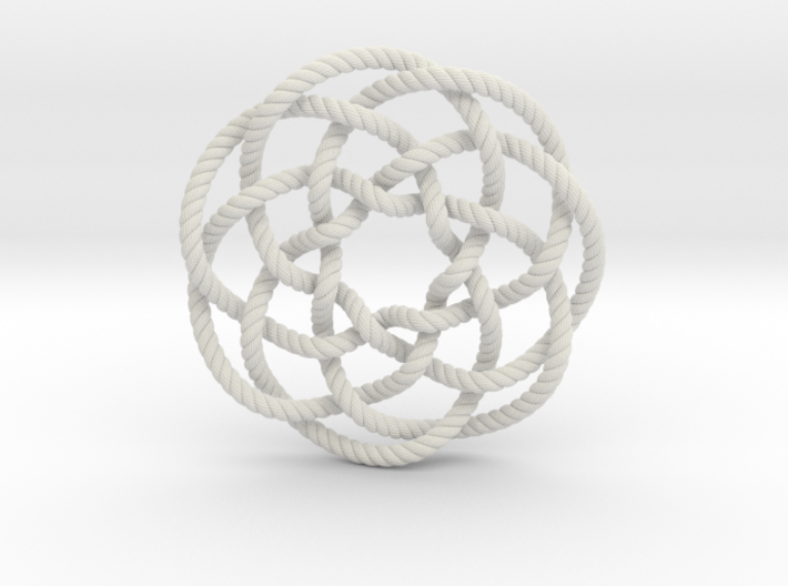 Rose knot 7/5 (Rope with detail) 3d printed