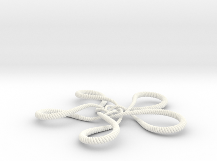 Turtle knot (Rope with detail) 3d printed 