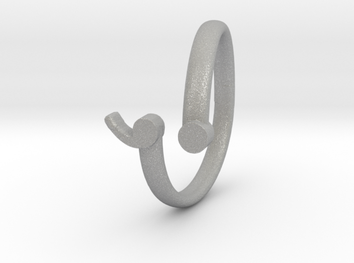 Semicolon Wrap Ring 3d printed