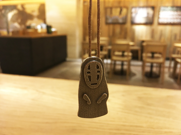 Spirited Away - No Face Pendant &amp; Neclace 3d printed